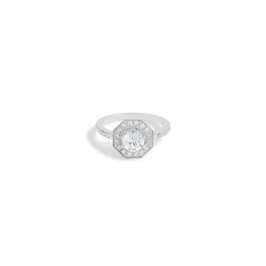 Bague Galina - Or gris palladié