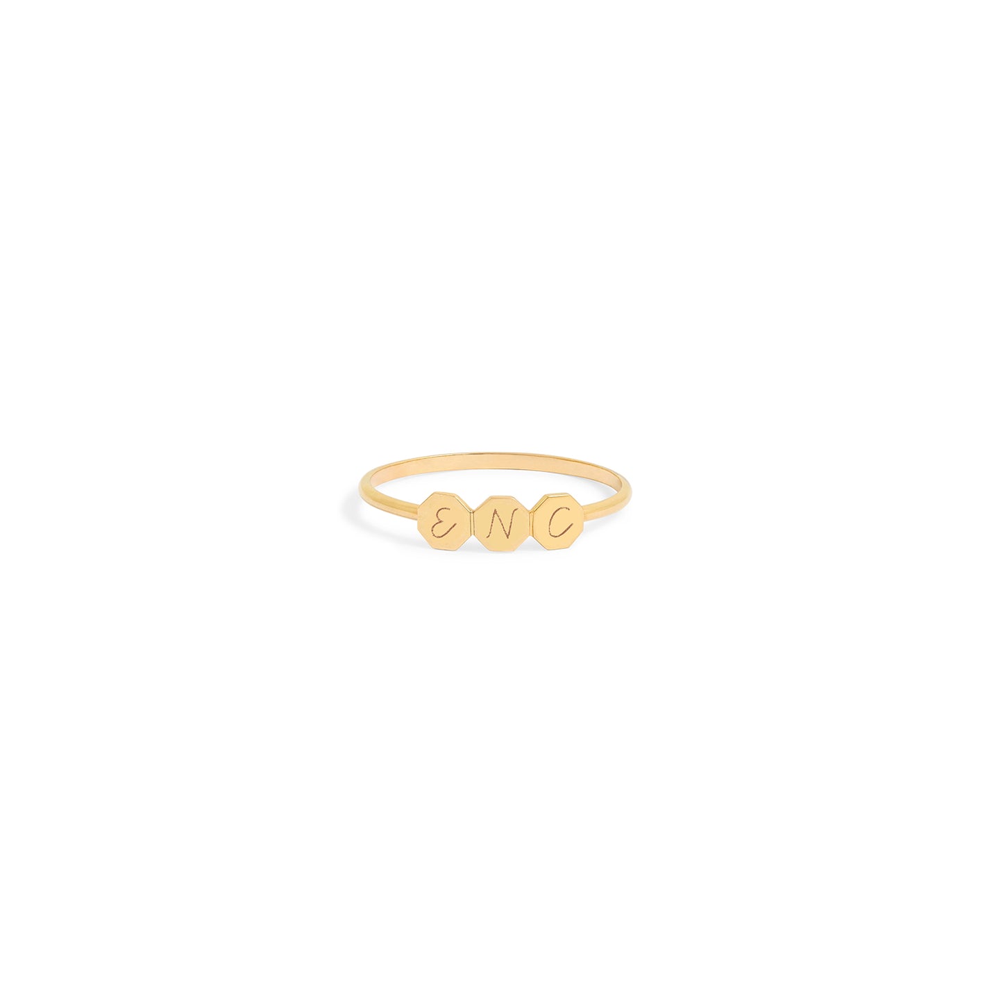 Bague Initiale - Or jaune