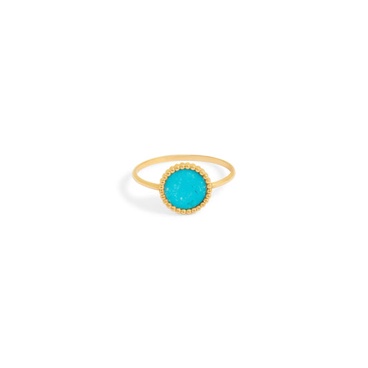 Bague Nuances Turquoise - Or jaune 18 carats
