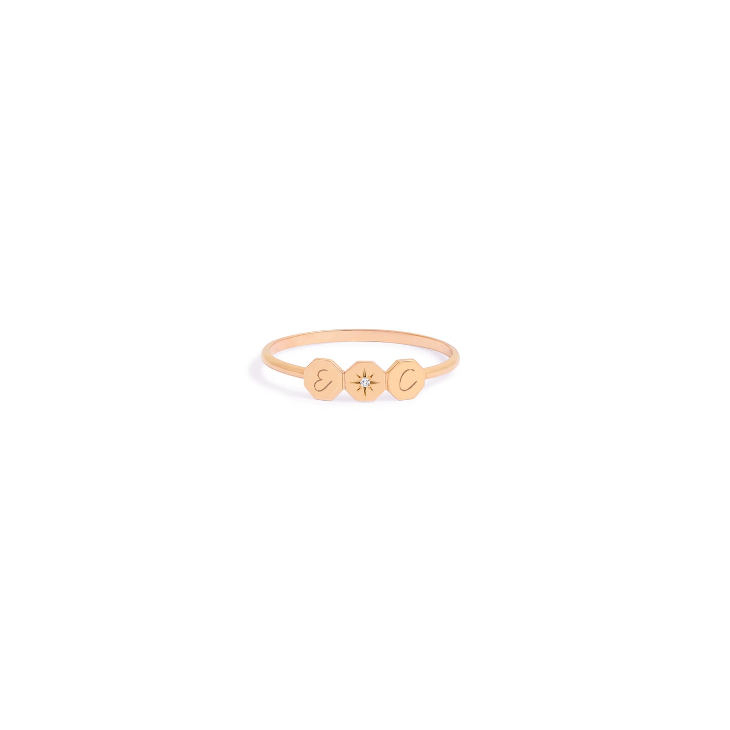 Bague Twist - Or rose