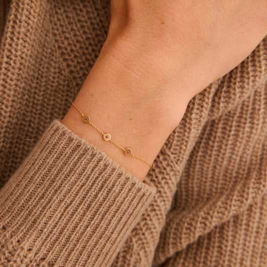 Bracelet Éternité - Rubis