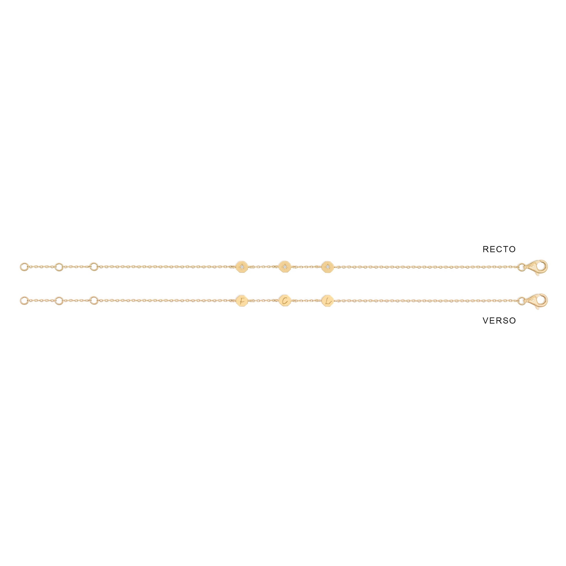 Bracelet Éternité - Or 18 carats et diamant