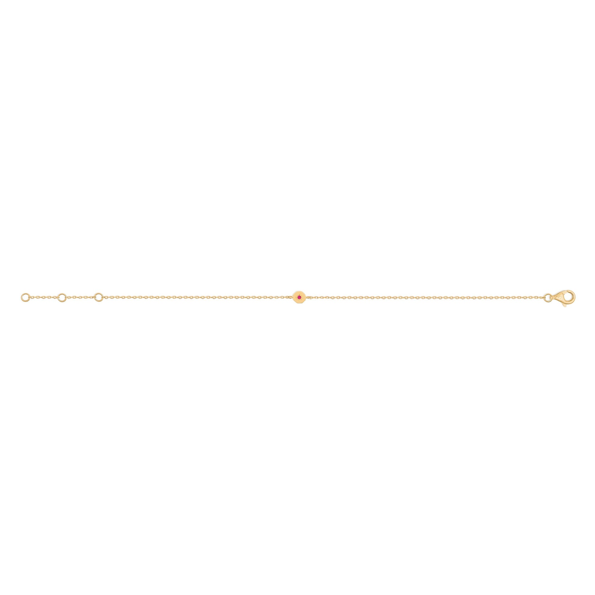 Bracelet Éternité - Or 18 carats et rubis