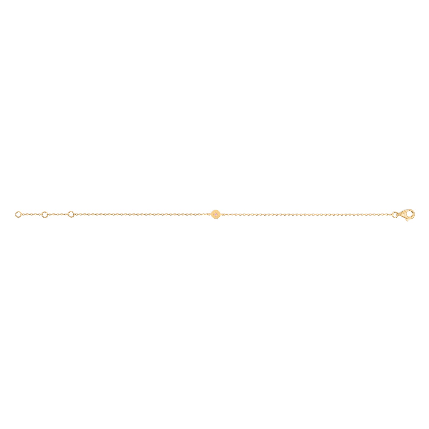 Bracelet Éternité - Saphir rose