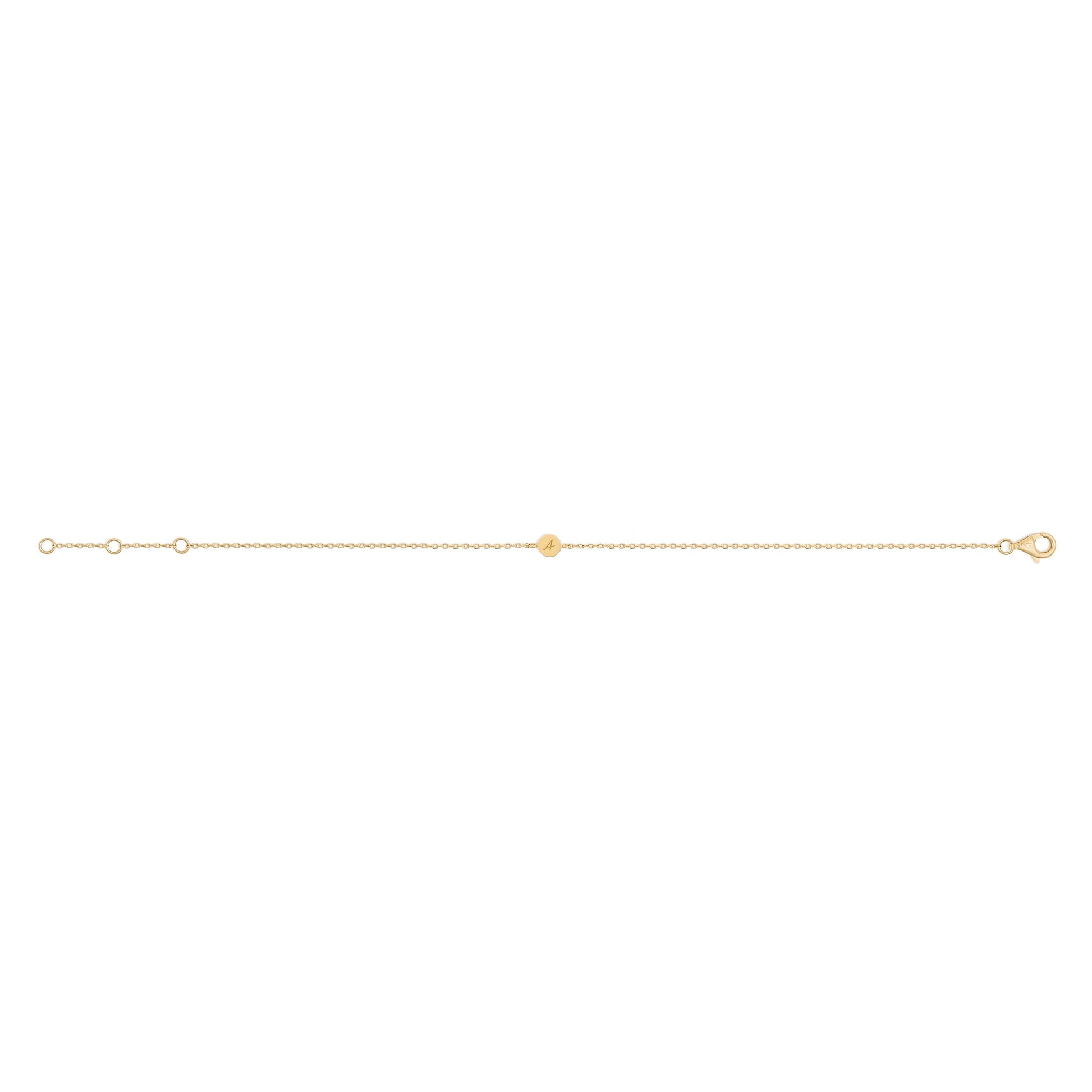 Bracelet Initiale - Or 18 carats