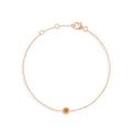 Bracelet Marguerite saphir orange - Or rose 18 carats