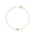 Bracelet Marguerite saphir rose - Or rose 18 carats