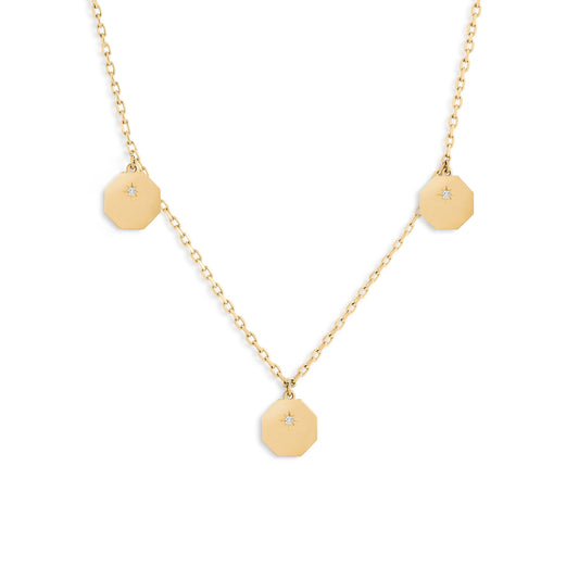 Collier Pampilles Mini Éternité - Or 18 carats et diamants