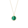 Médaille Nuances  malachite - Or jaune 18 carats