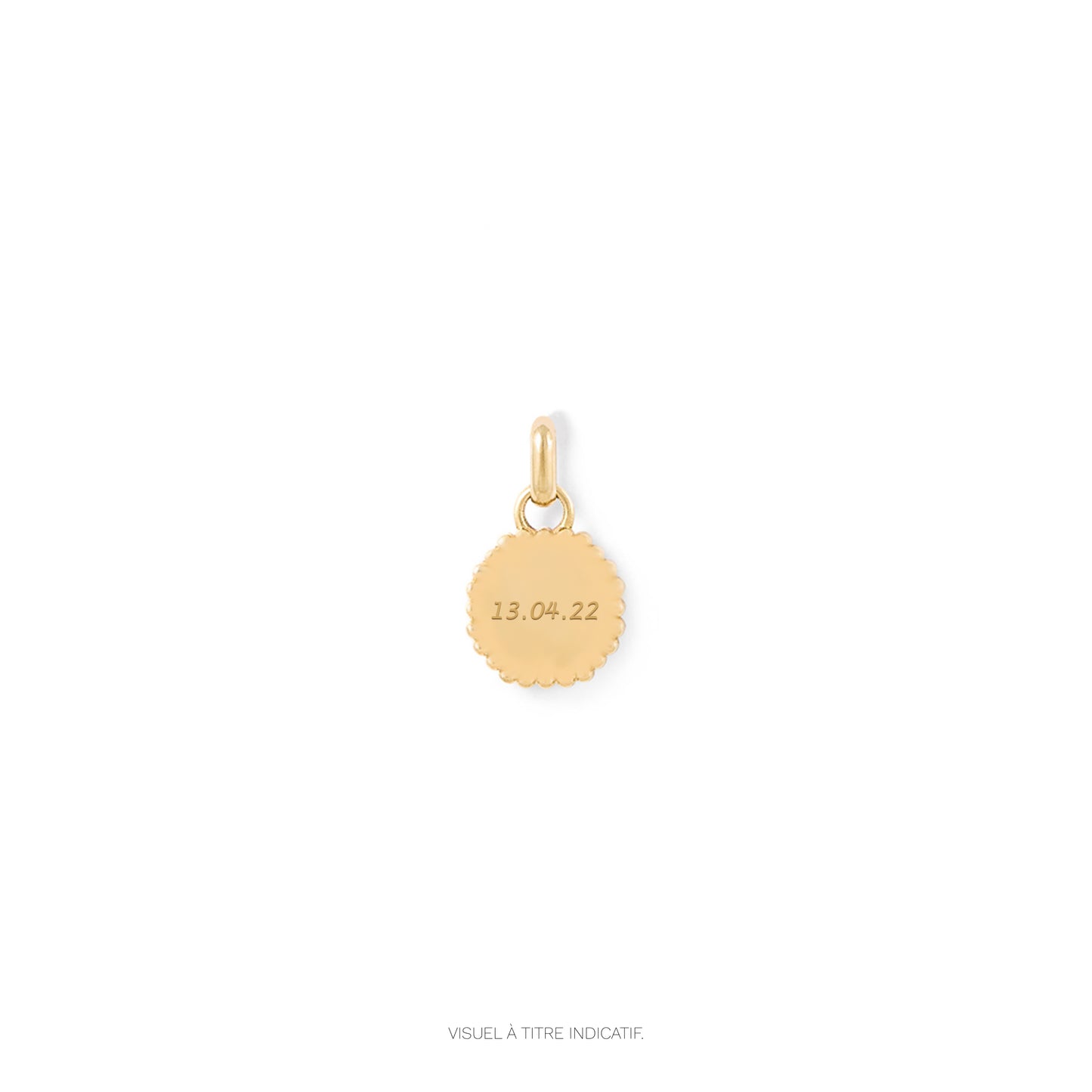 Médaille Numérologie perles d'or