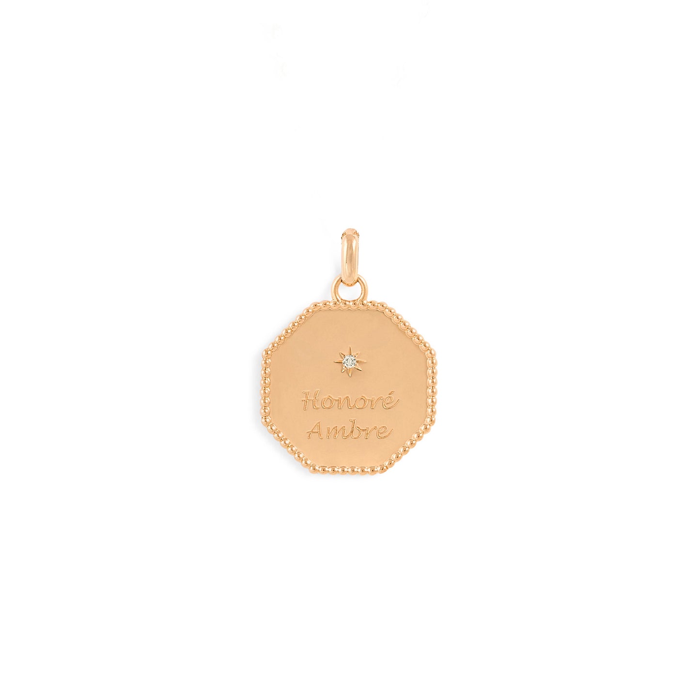 Médaille My Poinçon 22 perles d'or