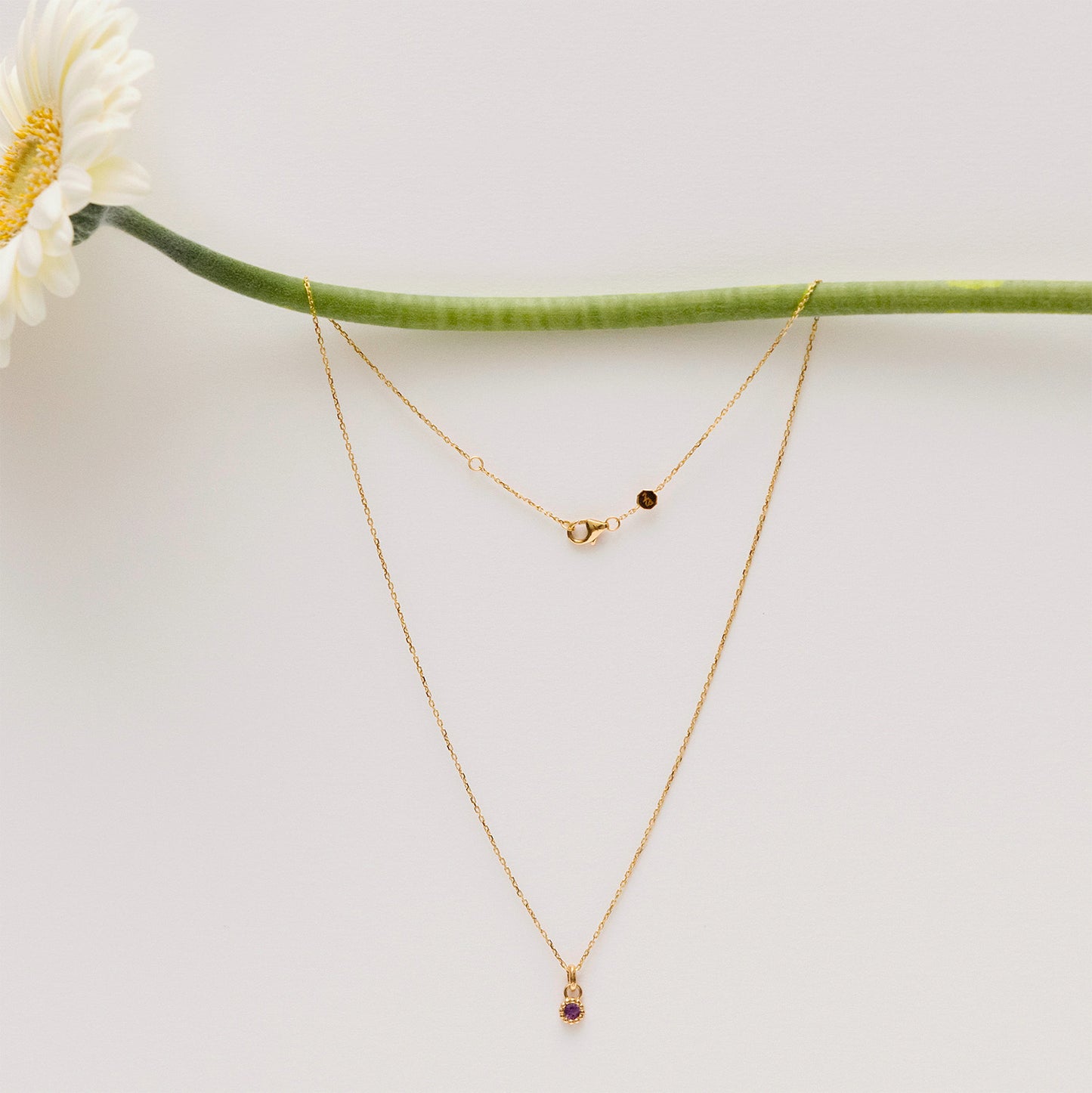 Pendentif Marguerite Améthyste