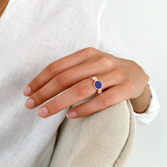 Bague Nuances Trio - Or blanc