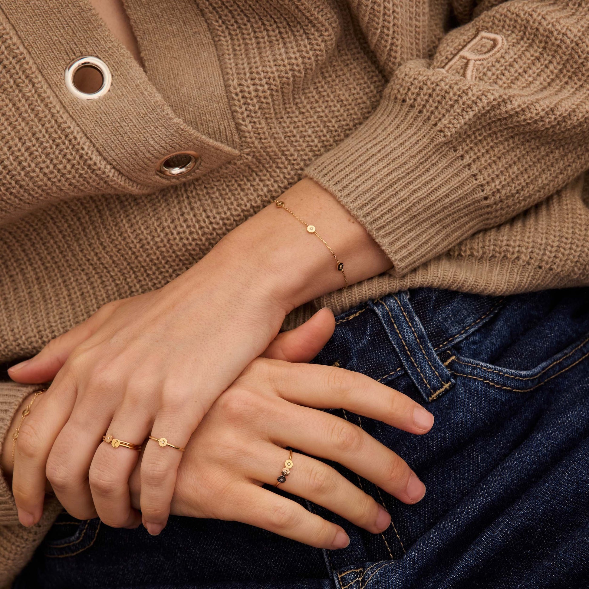 Bague Éternité Trio - Or 18 carats