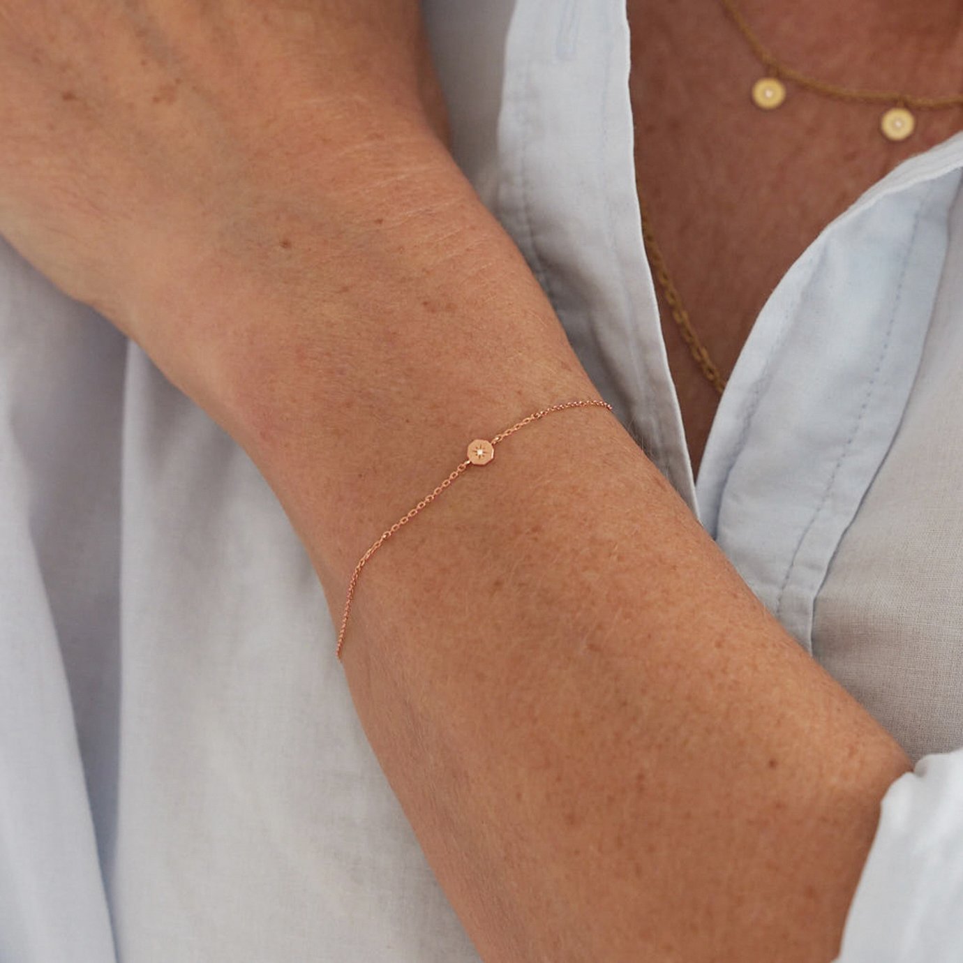 Bracelet Éternité - Or 18 carats et diamant