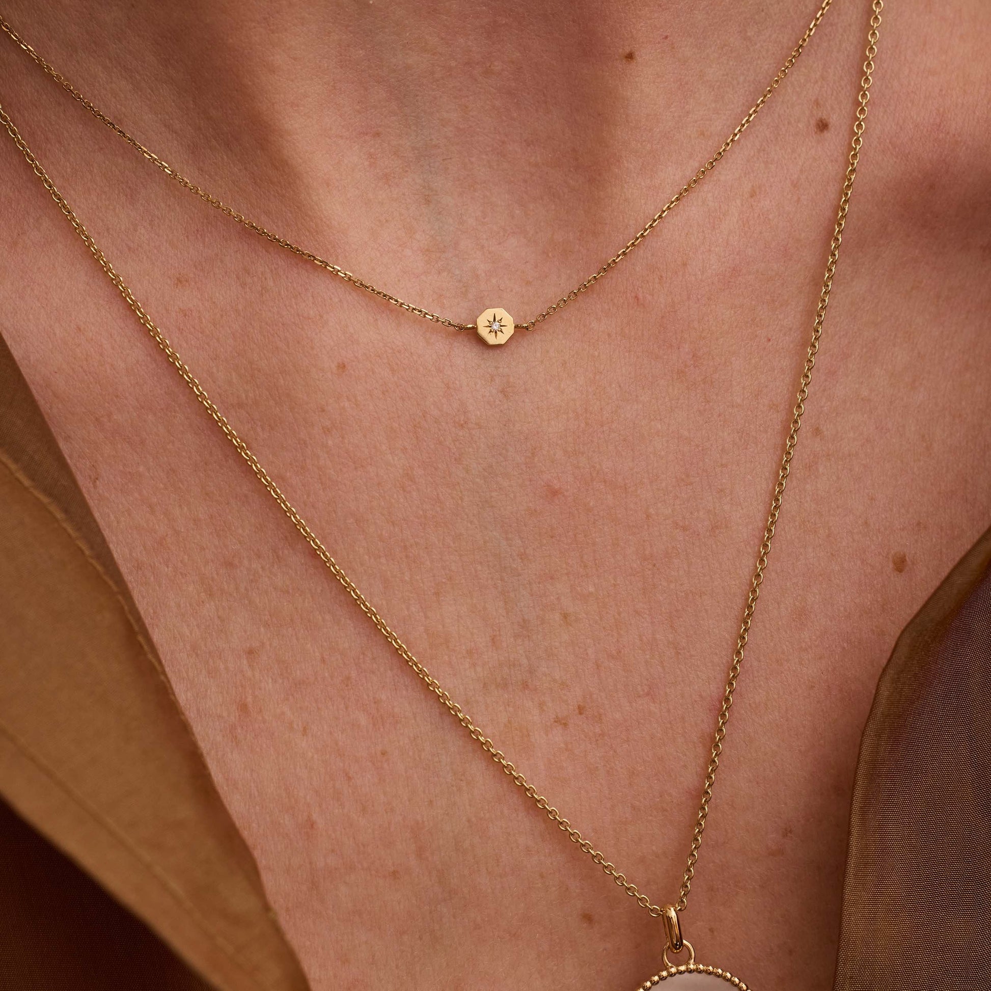 Collier Éternité - Or 18 carats et diamant