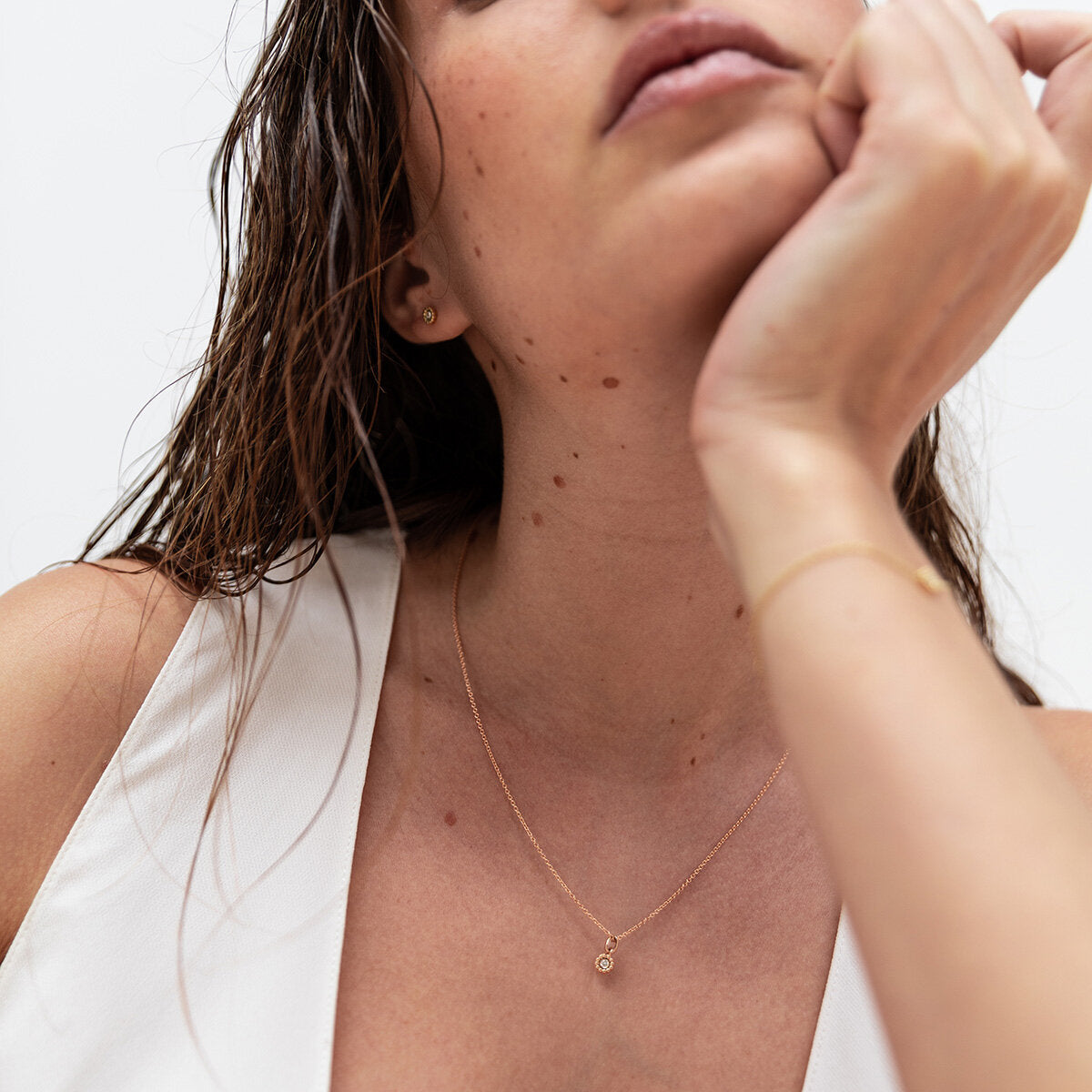 Pendentif Marguerite - Or 18 carats