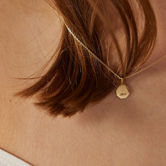 Médaille Dis-moi Oui - Or 18 carats et diamant