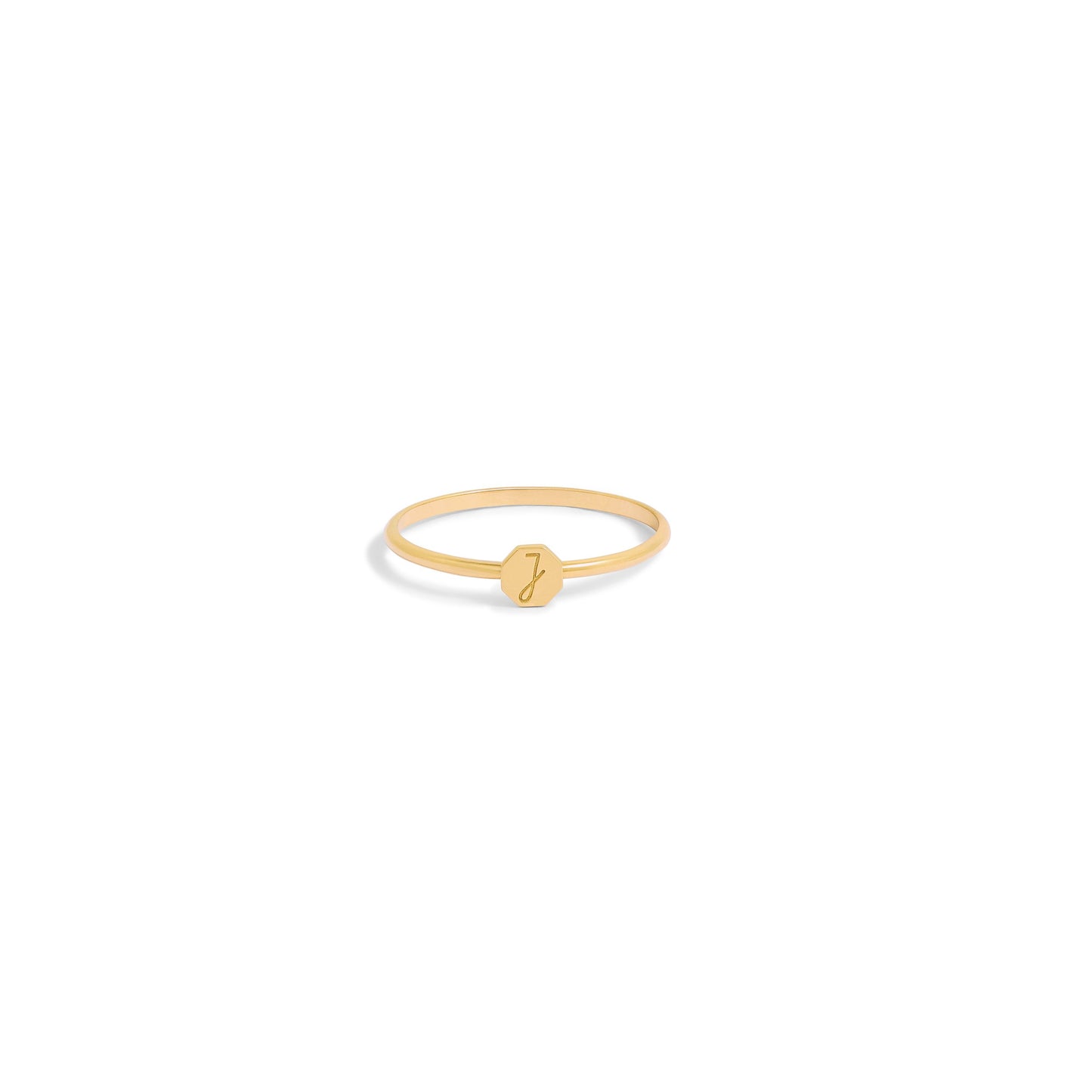 Bague Initiale - Or jaune
