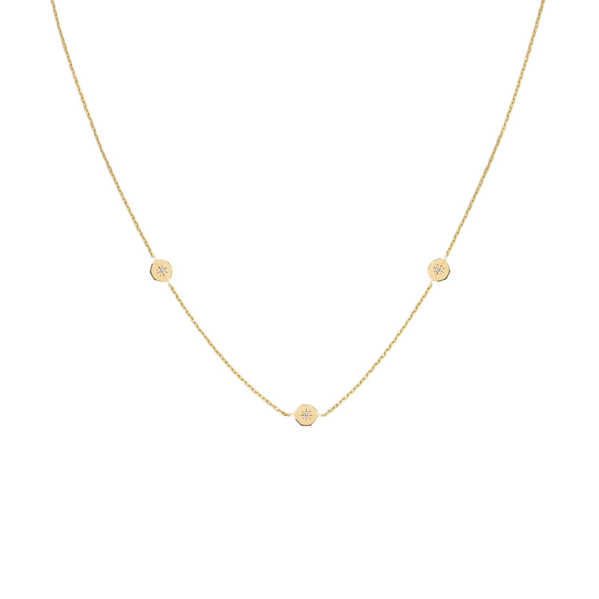 Collier Éternité - Or 18 carats et diamant