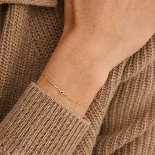 Bracelet Éternité - Diamant noir