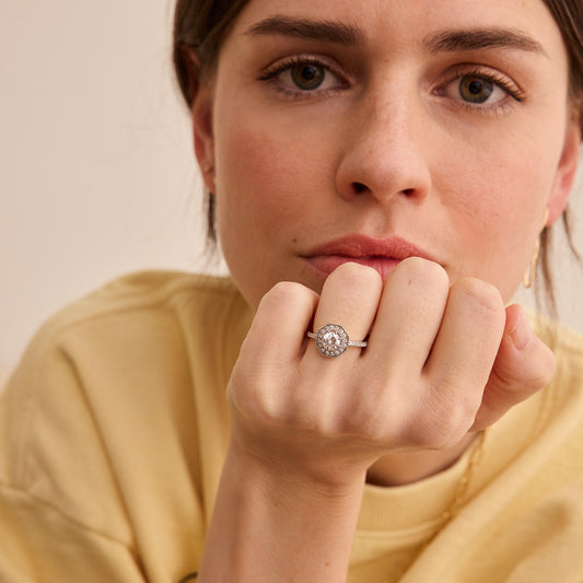 Bague Galina - Or gris palladié