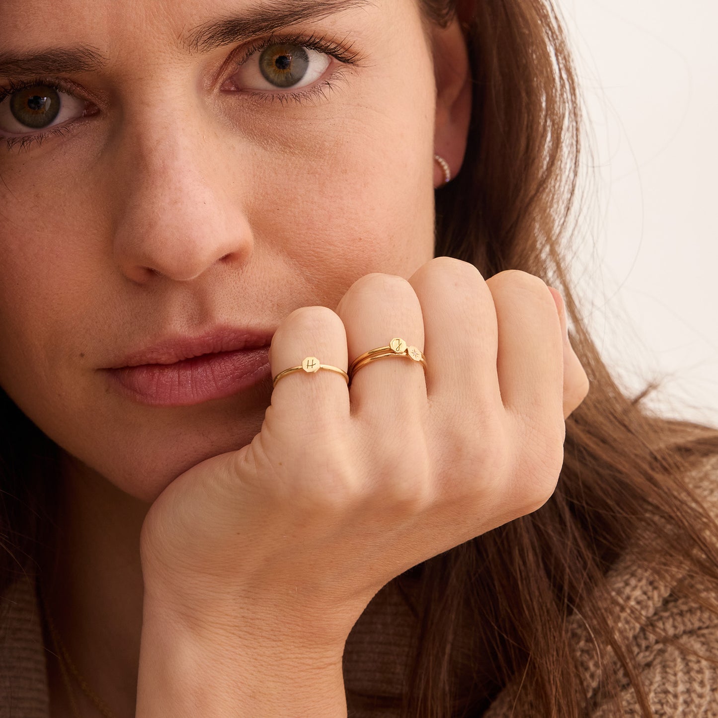 Bague Initiale - Or jaune