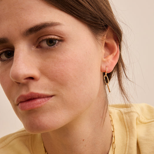 Boucles d'oreille pendantes Maillons