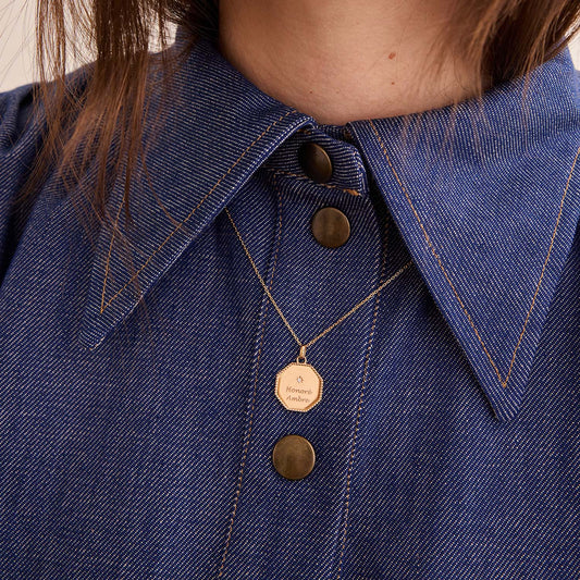 Médaille My Poinçon 22 perles d'or