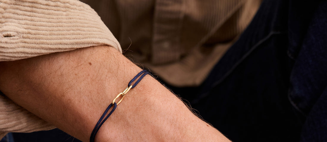 Bracelet cordon Maillons en or rose 18 carats : l’édition exclusive parfaite pour la fête des père