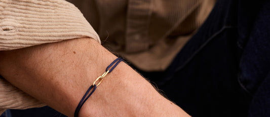 Bracelet cordon Maillons en or rose 18 carats : l’édition exclusive parfaite pour la fête des père