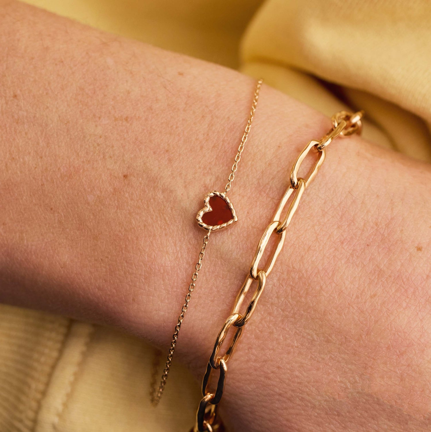 Bracelets or rose 18 carats