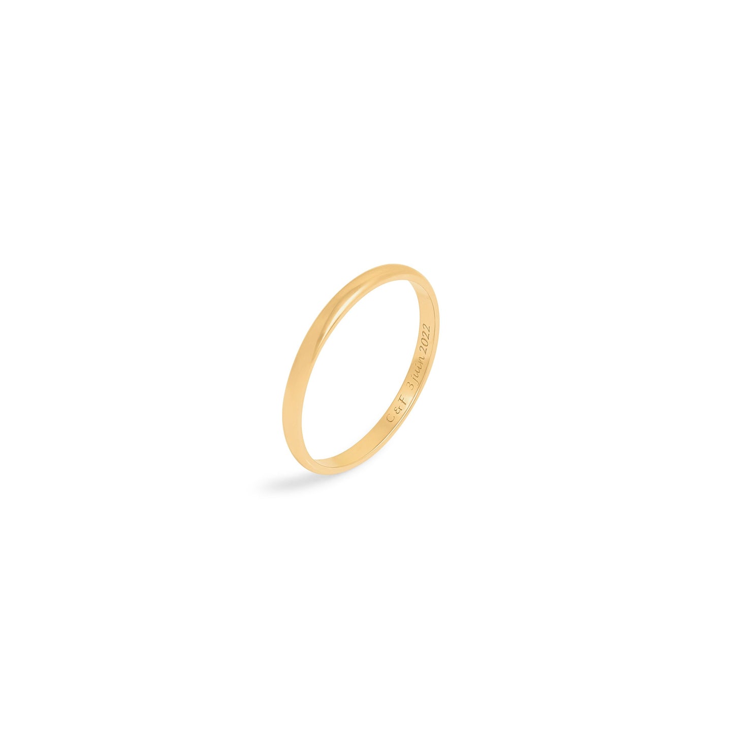 Alliance Fil 2 mm - Or 18 carats