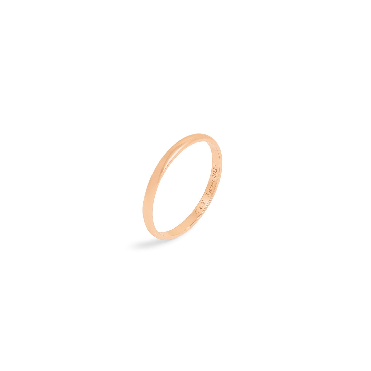 Alliance Fil 2 mm - Or 18 carats