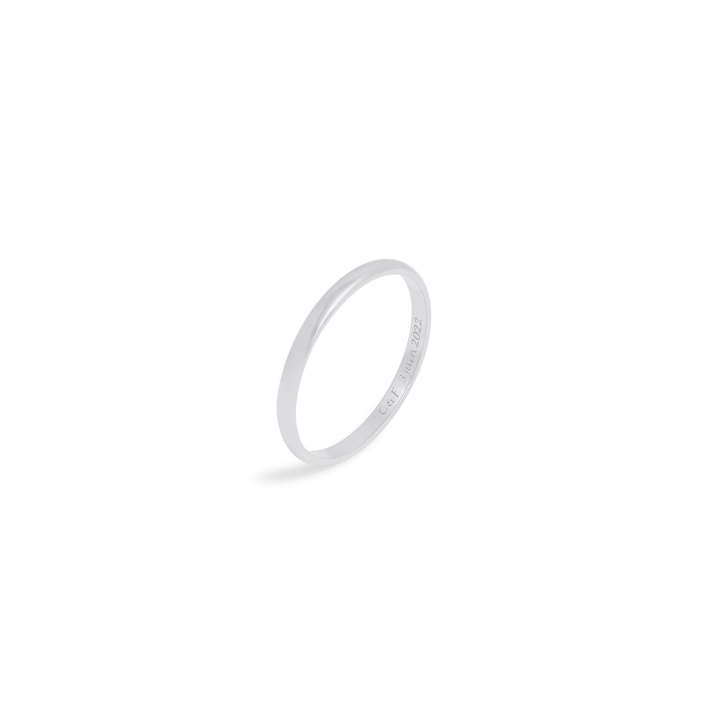Alliance Fil 2 mm - Or 18 carats
