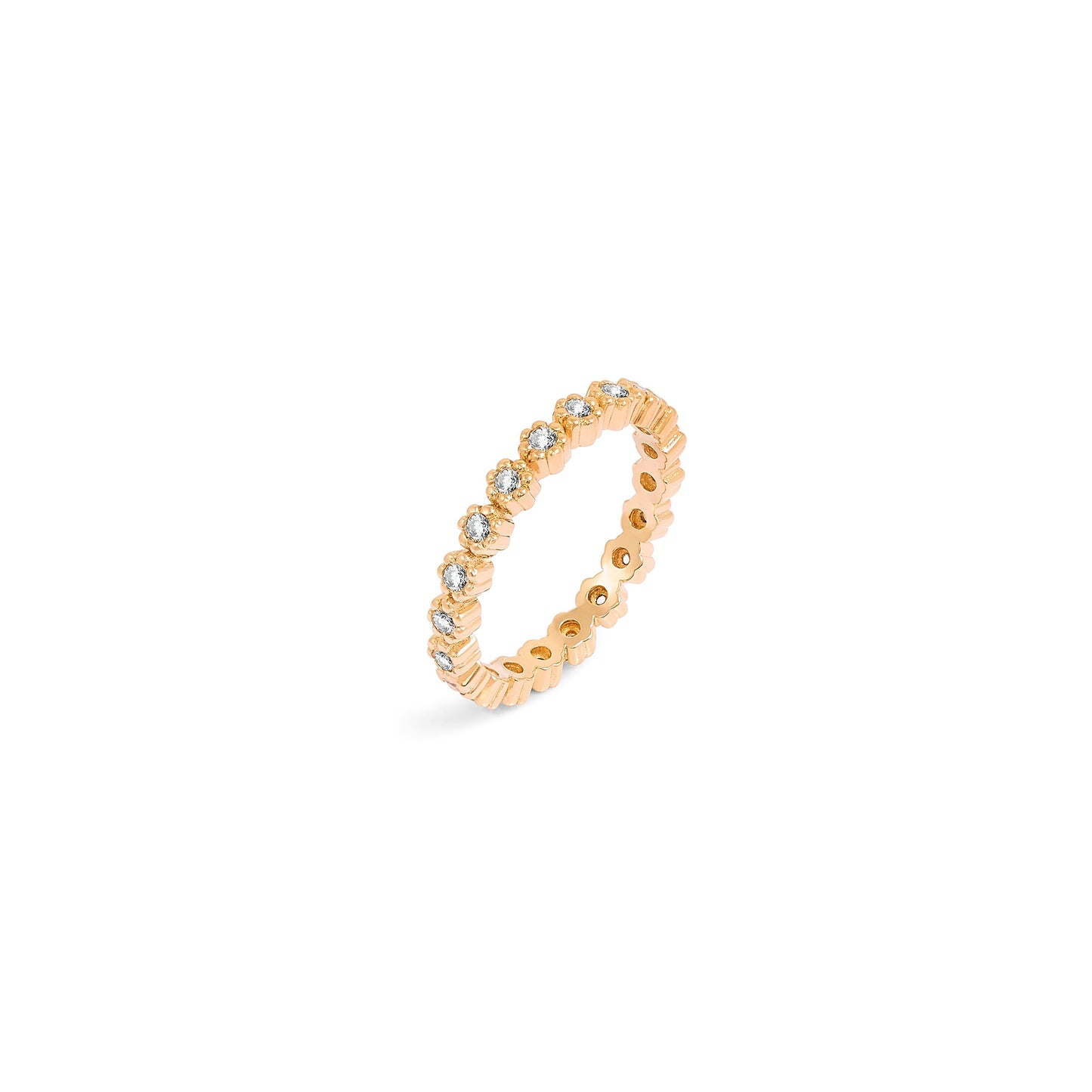 Alliance Mini Marguerite - Or 18 carats et diamants