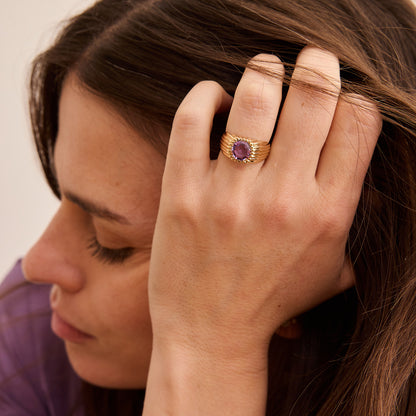 Bague Dôme Améthyste
