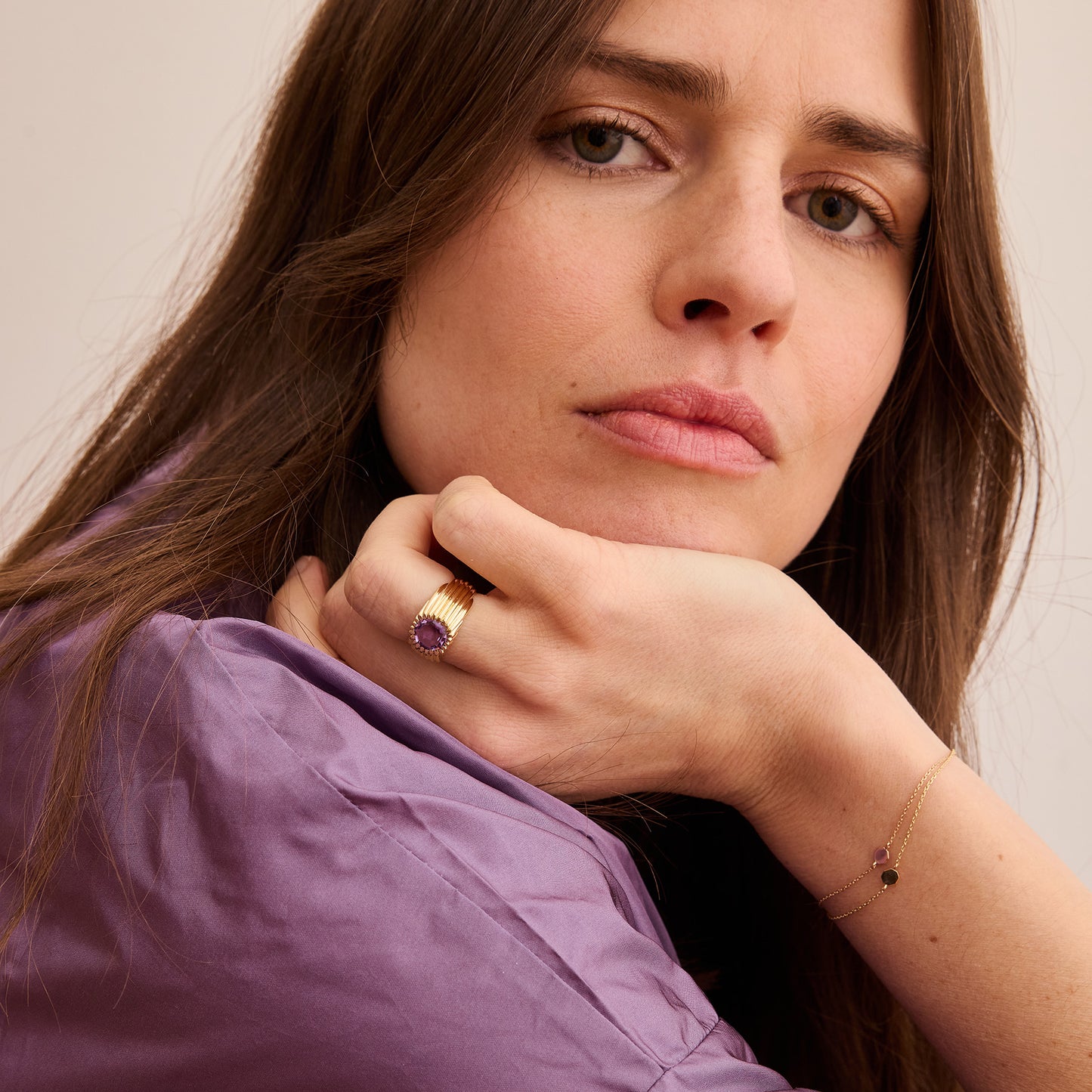 Bague Dôme Améthyste