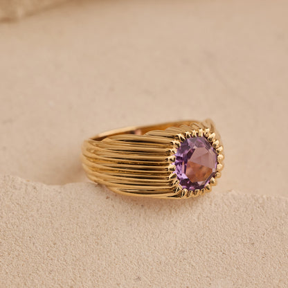 Bague Dôme Améthyste