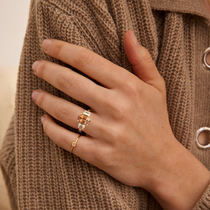 Bague Sirius Topaze Brune