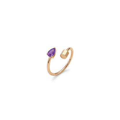 Bague P 22 améthyste
