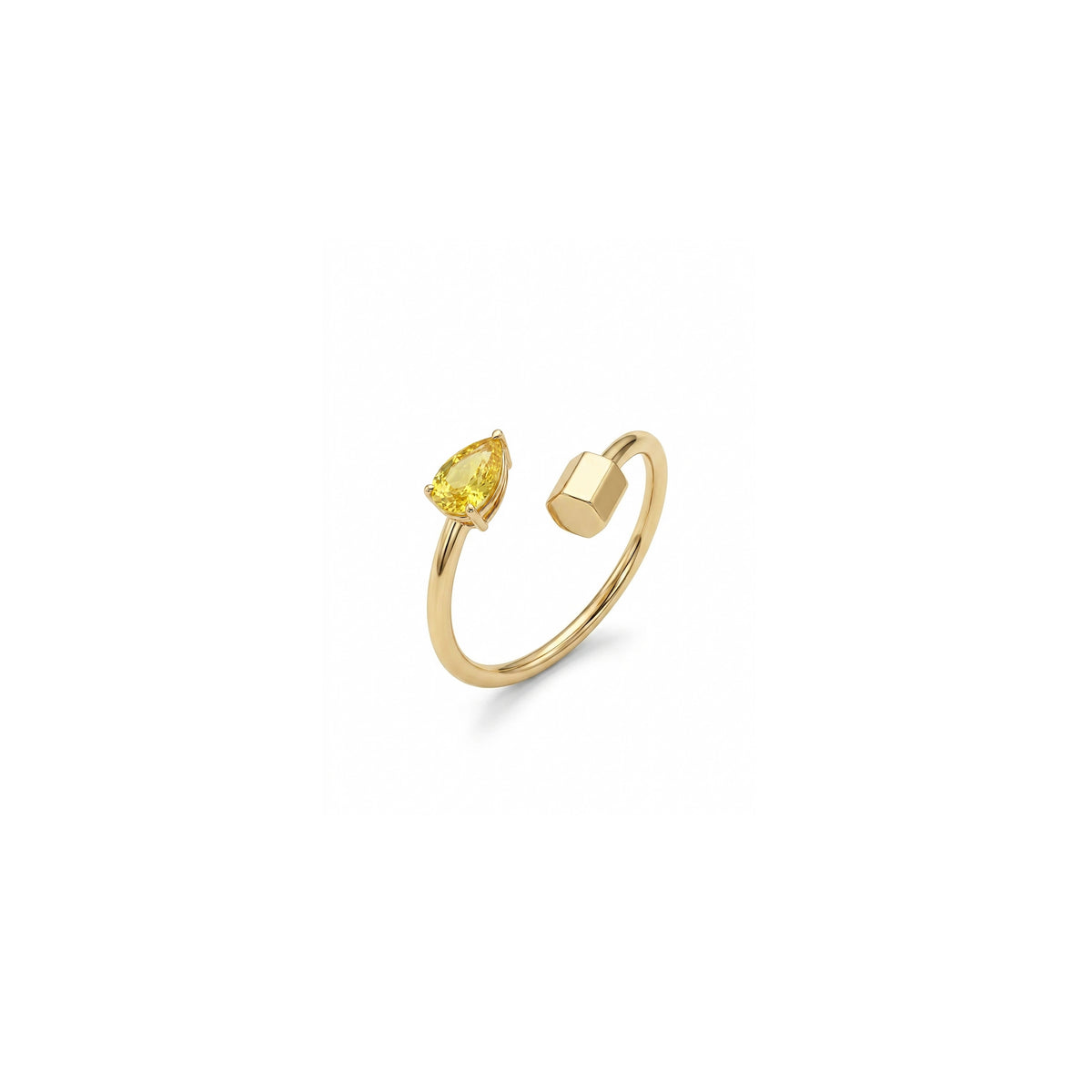 Bague P 22 saphir jaune