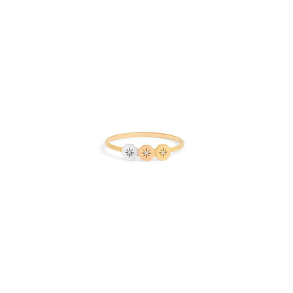 Bague Éternité Trio - Or 18 carats