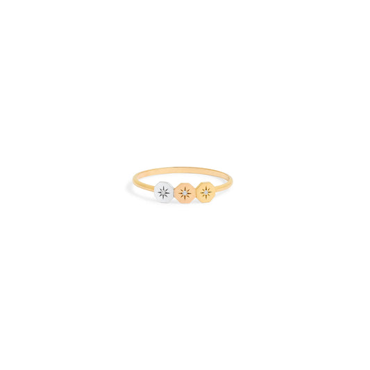 Bague Éternité Trio - Or 18 carats