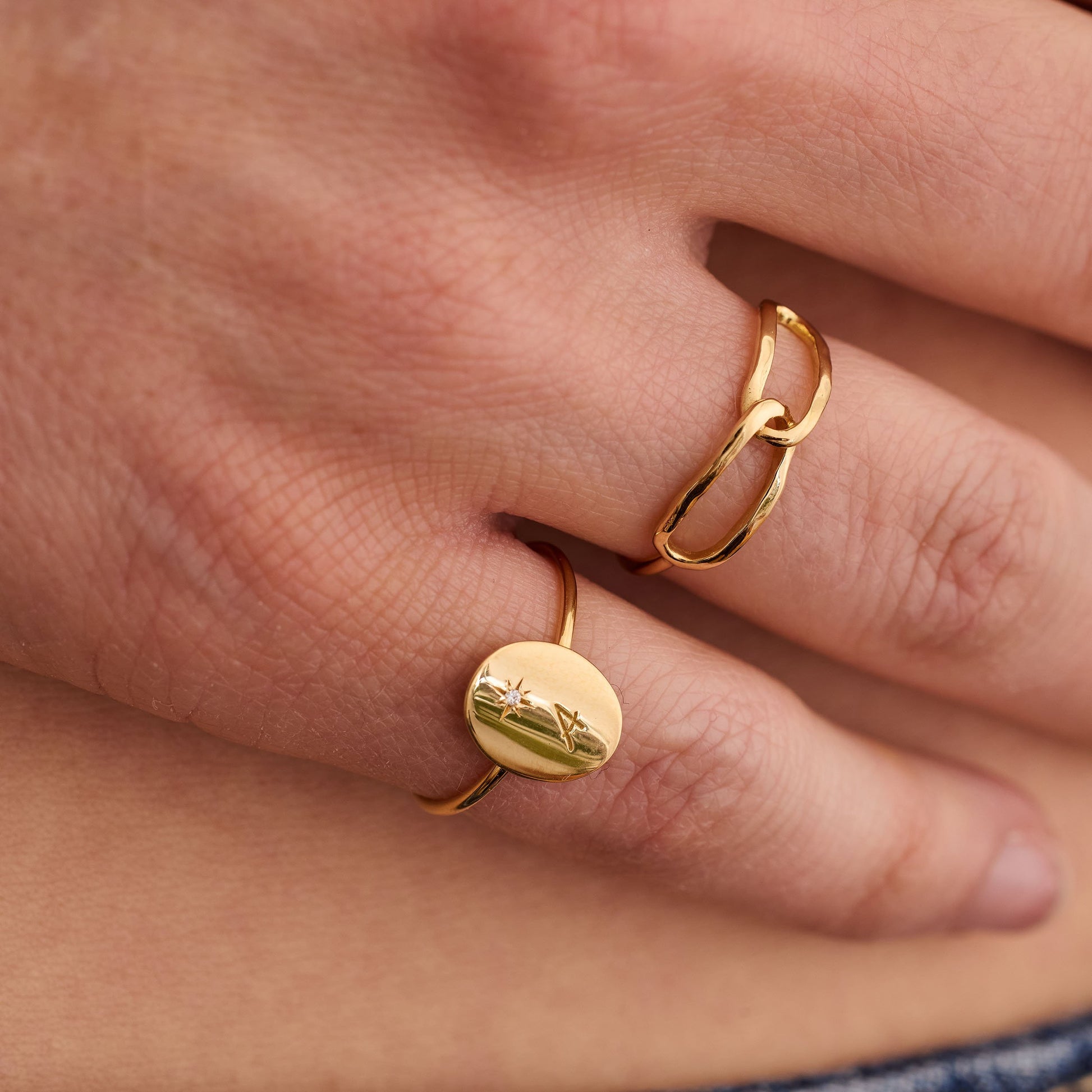 Bague Forget me not - Or 18 carats et diamant