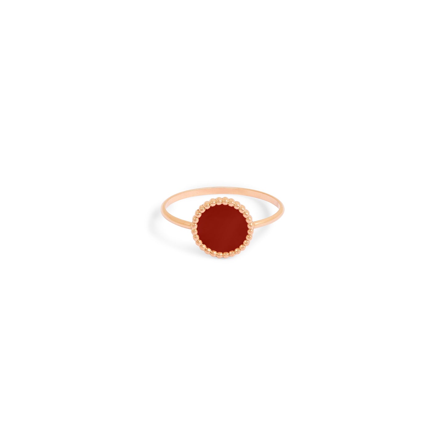 Bague Nuances cornaline - Or rose 18 carats