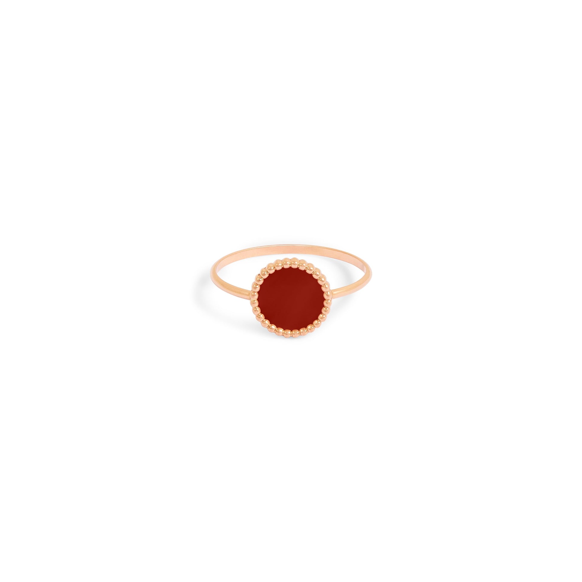 Bague Nuances cornaline - Or rose 18 carats