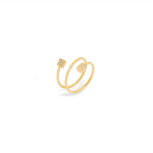 Bague P 22 Double tour - Or 18 carats