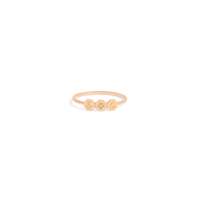 Bague Twist - Or rose