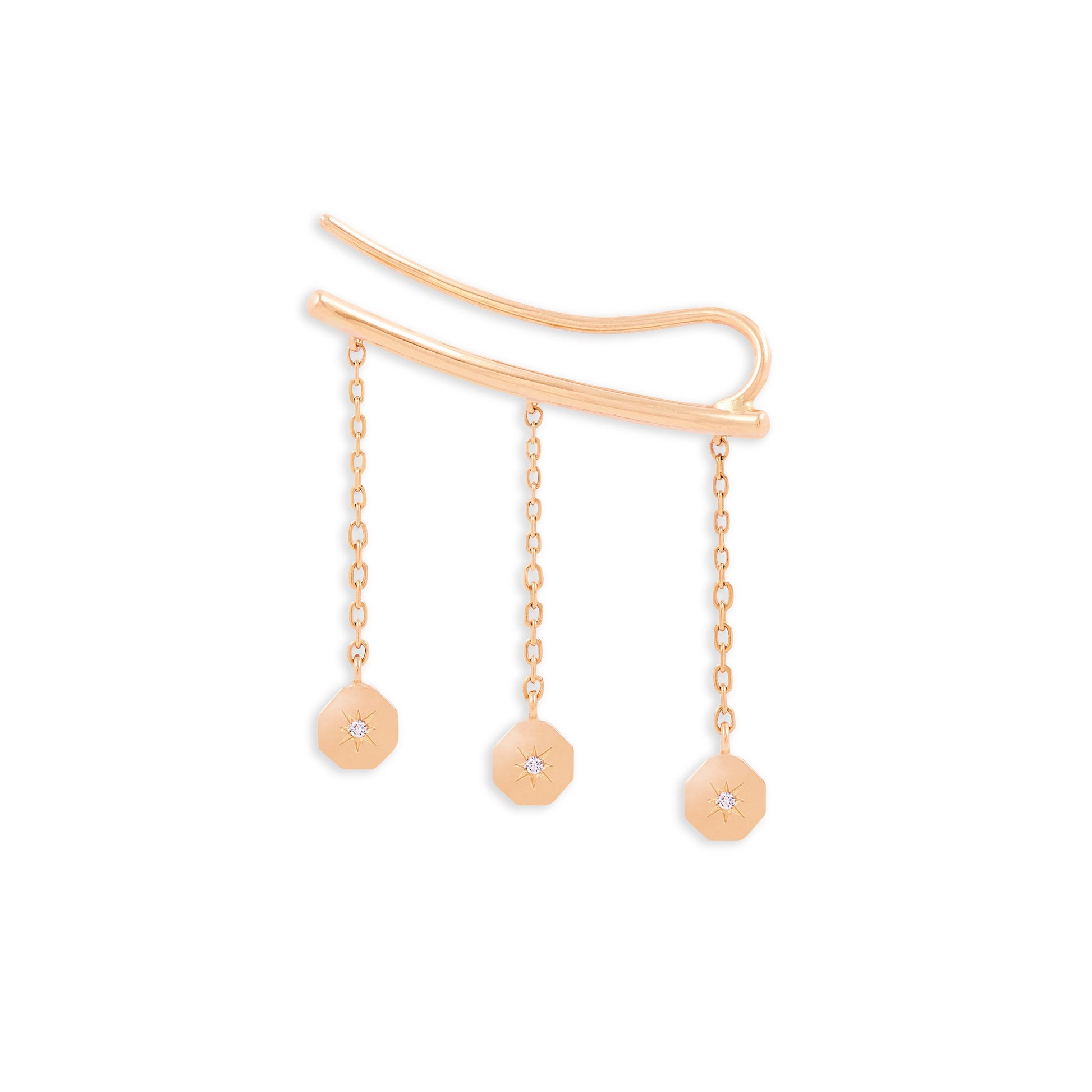 Boucle d'oreille Éternité Valse - Or 18 carats